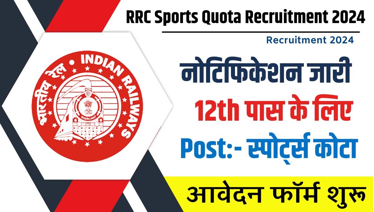 RRC Sports Quota Recruitment 2024