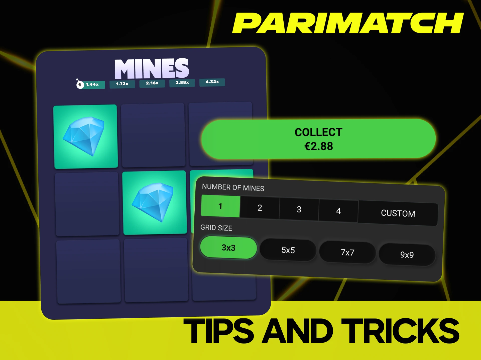 Improve your results in Parimatch Mines by following the tips.