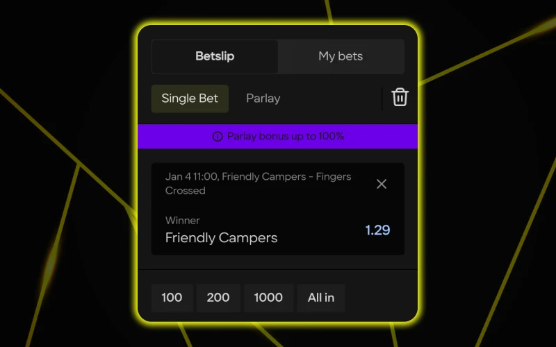 Place eSports bets in a couple of clicks at Parimatch.