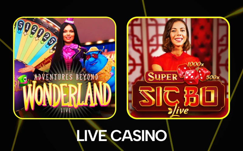 Enjoy games with real dealers at Parimatch live casino.