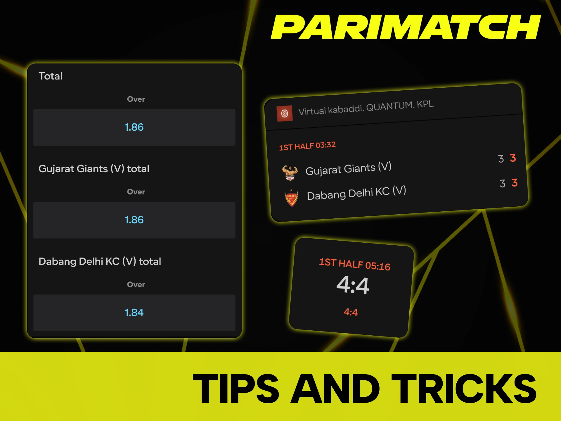Increase your chances of Parimatch kabaddi with special tips.