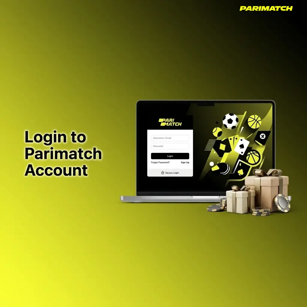 Step-by-step Parimatch account login process showing credentials entry and two-factor authentication for secure access.