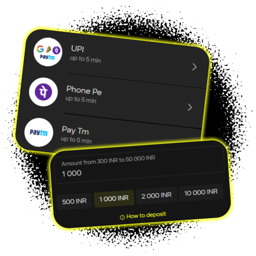 Deposit funds via UPI, PhonePe, or Paytm instantly on the Parimatch platform.