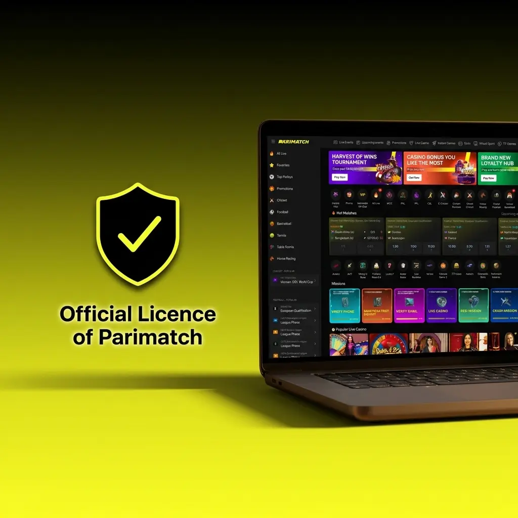 Parimatch Curacao Gaming Authority licence number 8048/JAZ for legal sports betting and casino services in India